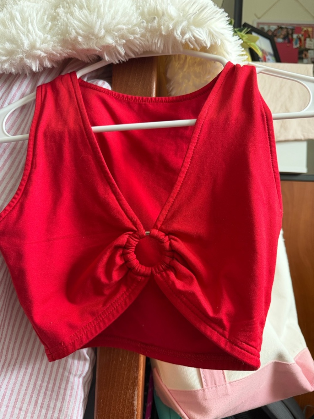 Red Twist-Front Tank Top - Women